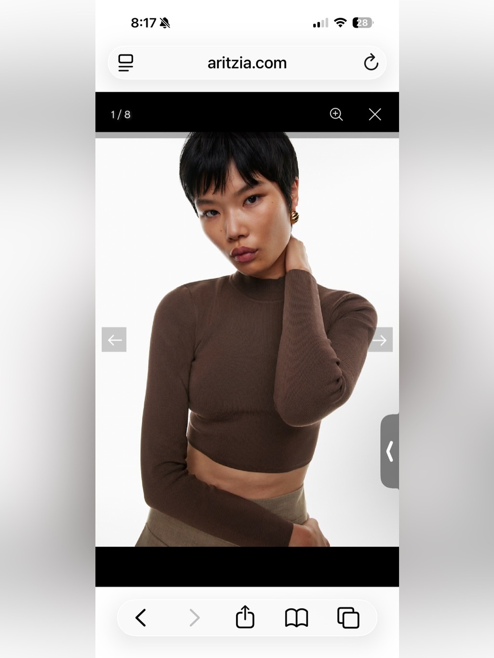Babaton sculpt Knit Level Turtle Neck